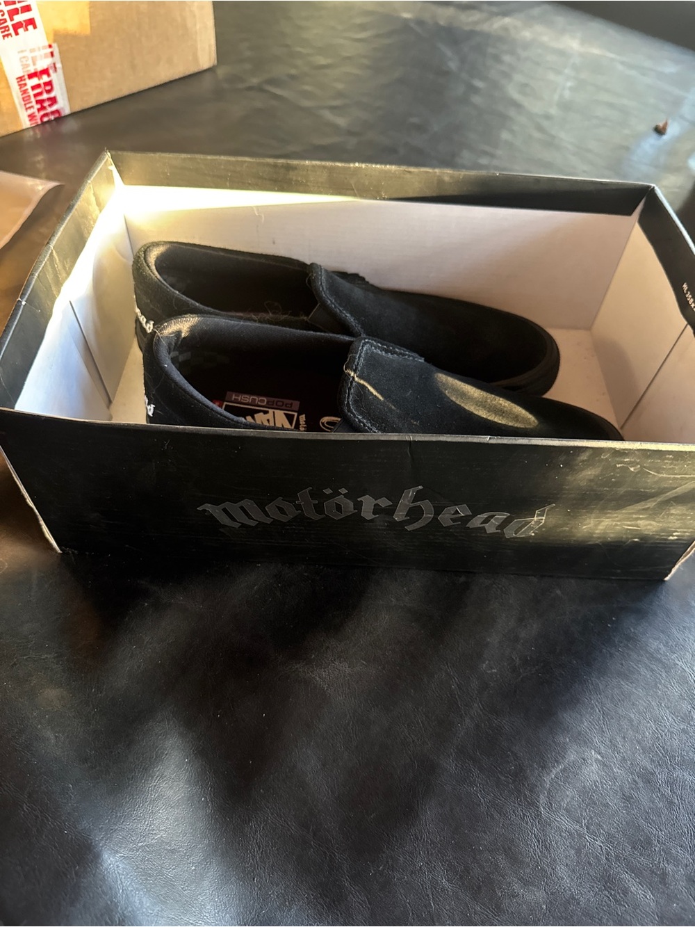 Vans Black Slip-On Loafers